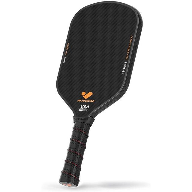 JOJOLEMON Pickleball Paddles, Carbon Fiber Pickleball Paddle with a 16mm Shark Power Polymer Core, The Pickleball Rackets Designed for Ultimate Spin & Consistency