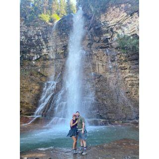 Waterfall hikes in Glacier National Park.