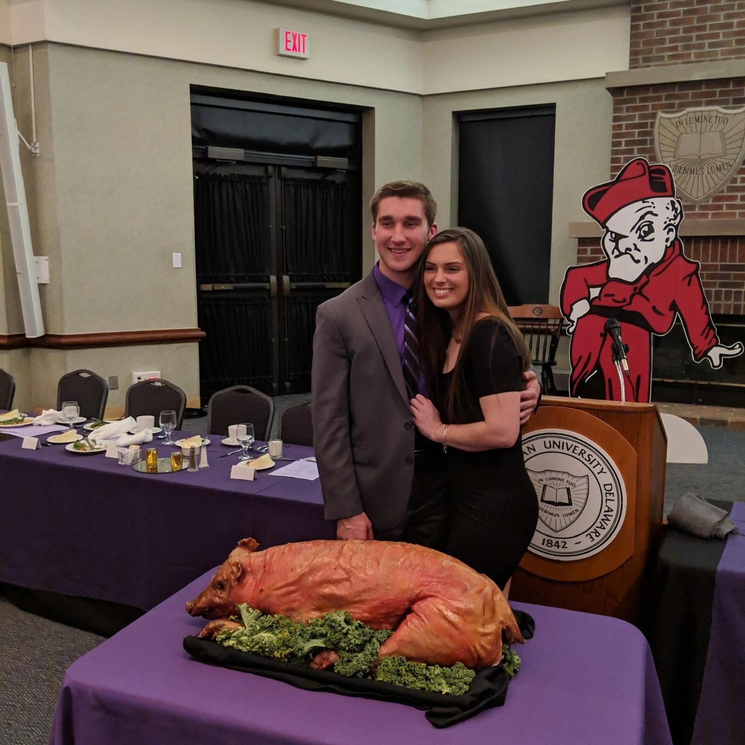 First and last Pig Dinner for Ashleigh, but Duncan regularly attends - to this day - his fraternity’s annual celebration
