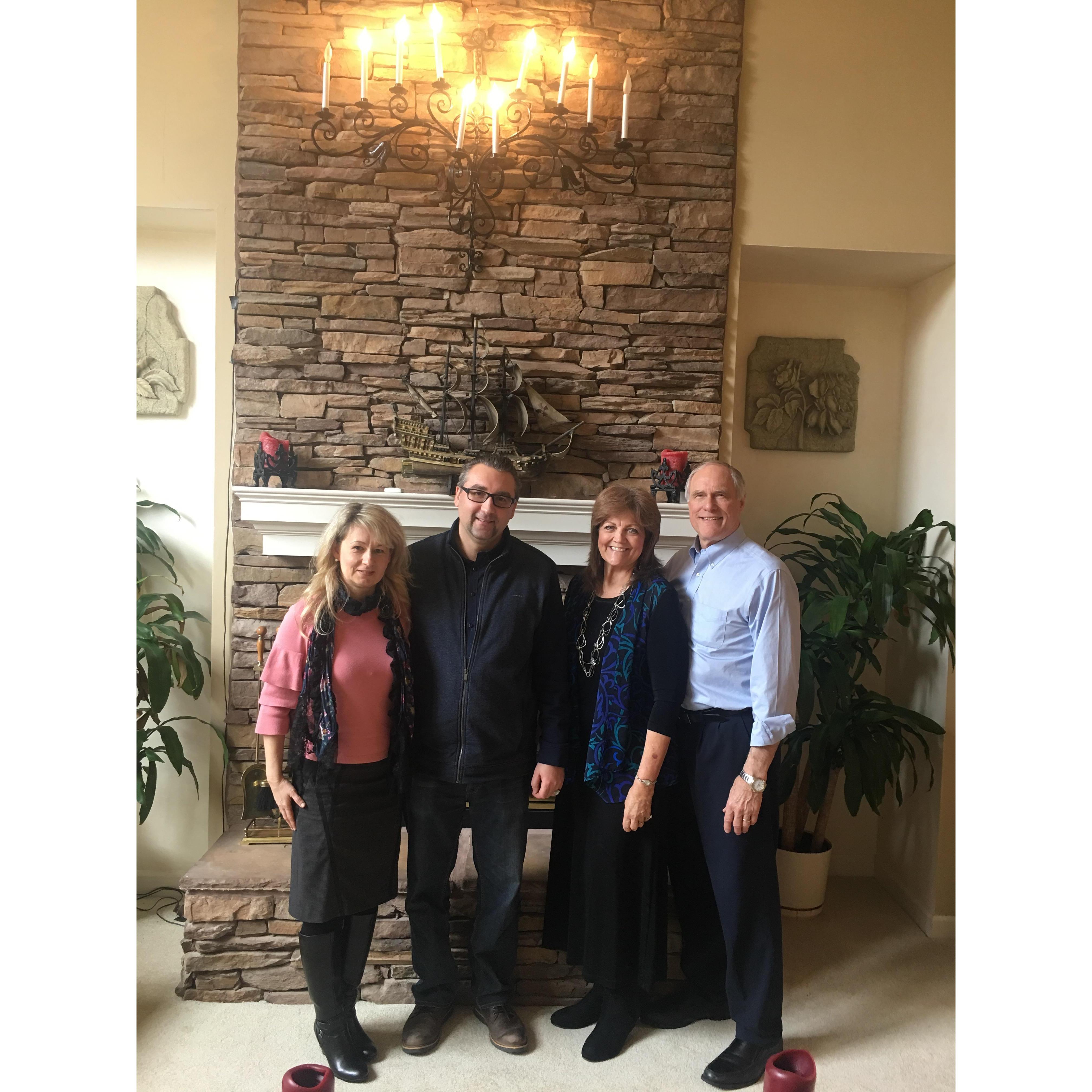 Linda and George Roller, sent by God's providence, invited us to their church and then home for lunch to celebrate the engagement!