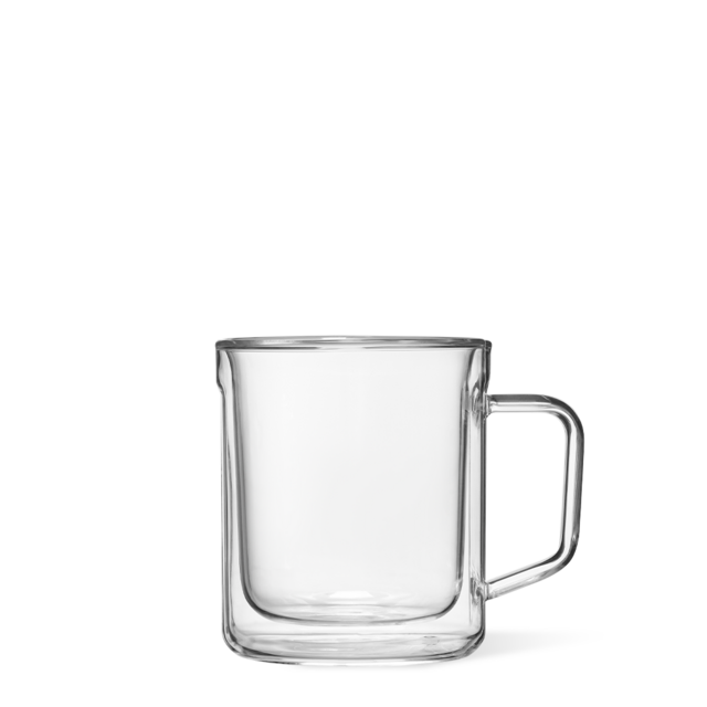 Mug Glass Set (2)- Glass Coffee Mugs