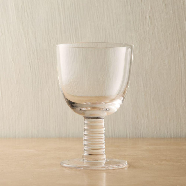 Groove Glassware All Purpose Wine Glass, Clear, Set of 4