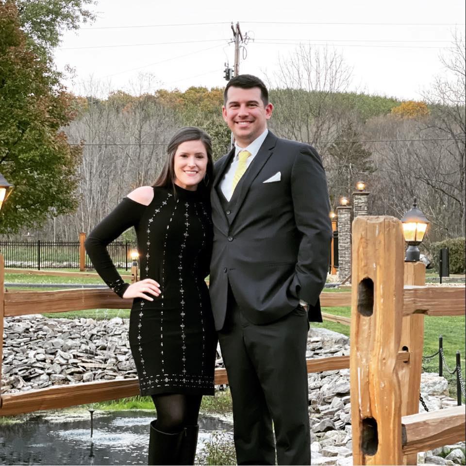 At groomsman Kendrick's wedding in Pennsylvania