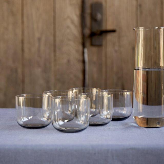 Crystal Water Pitcher - Smoke