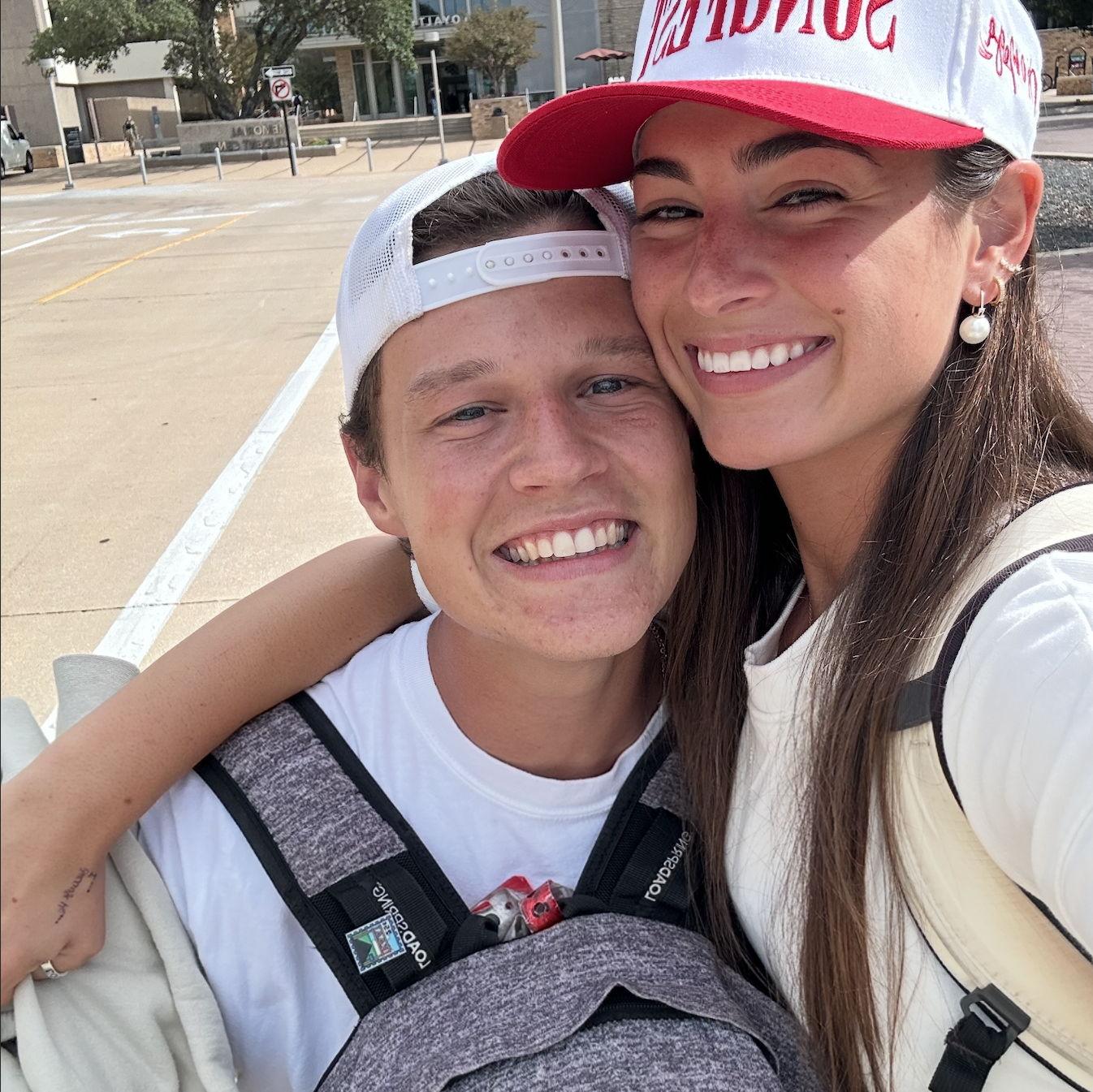 Sweet Ryan coming to pick me up from class on his moped