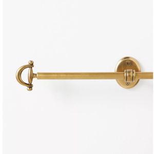 Equestrian Brass Curtain Rod