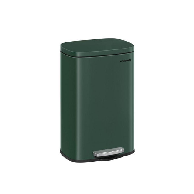 SONGMICS 13 Gallon Kitchen Trash Garbage Can - Green