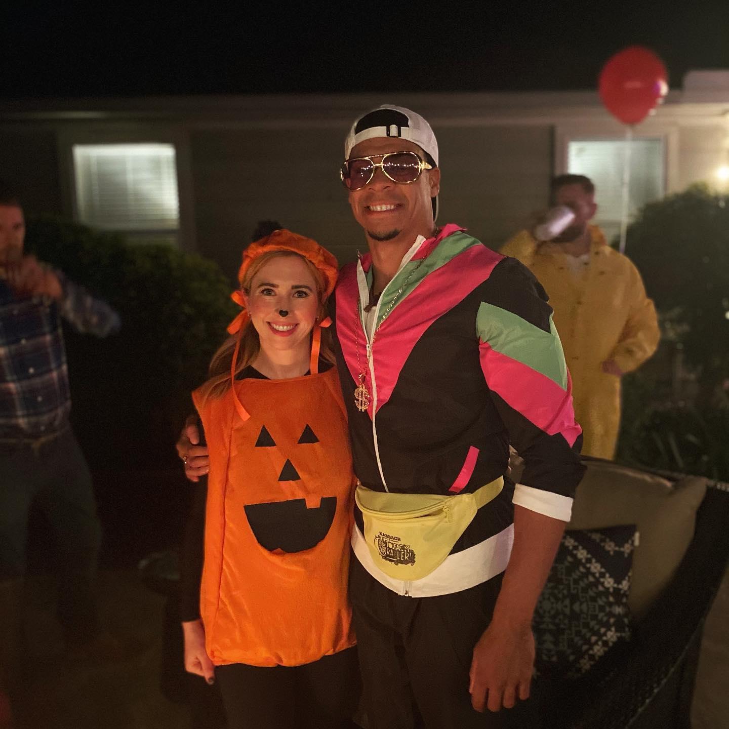 Our first Halloween. Back when Jay thought we were just "hanging out".