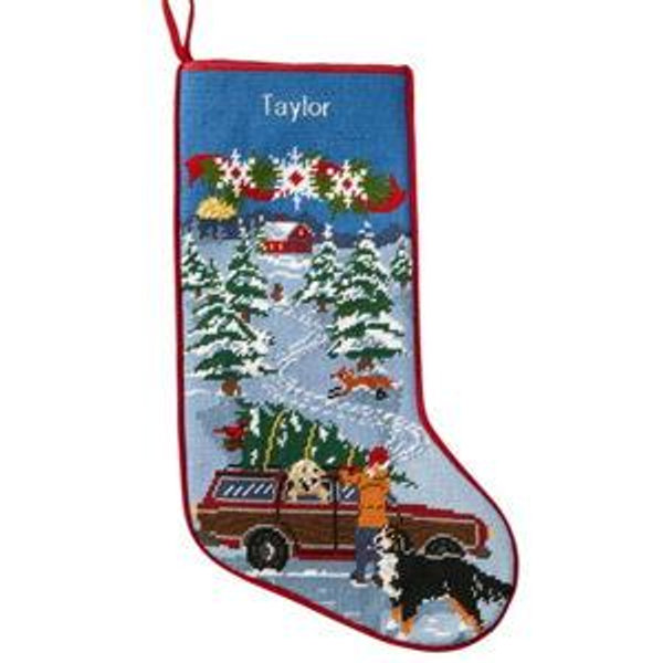 Christmas Needlepoint Stocking