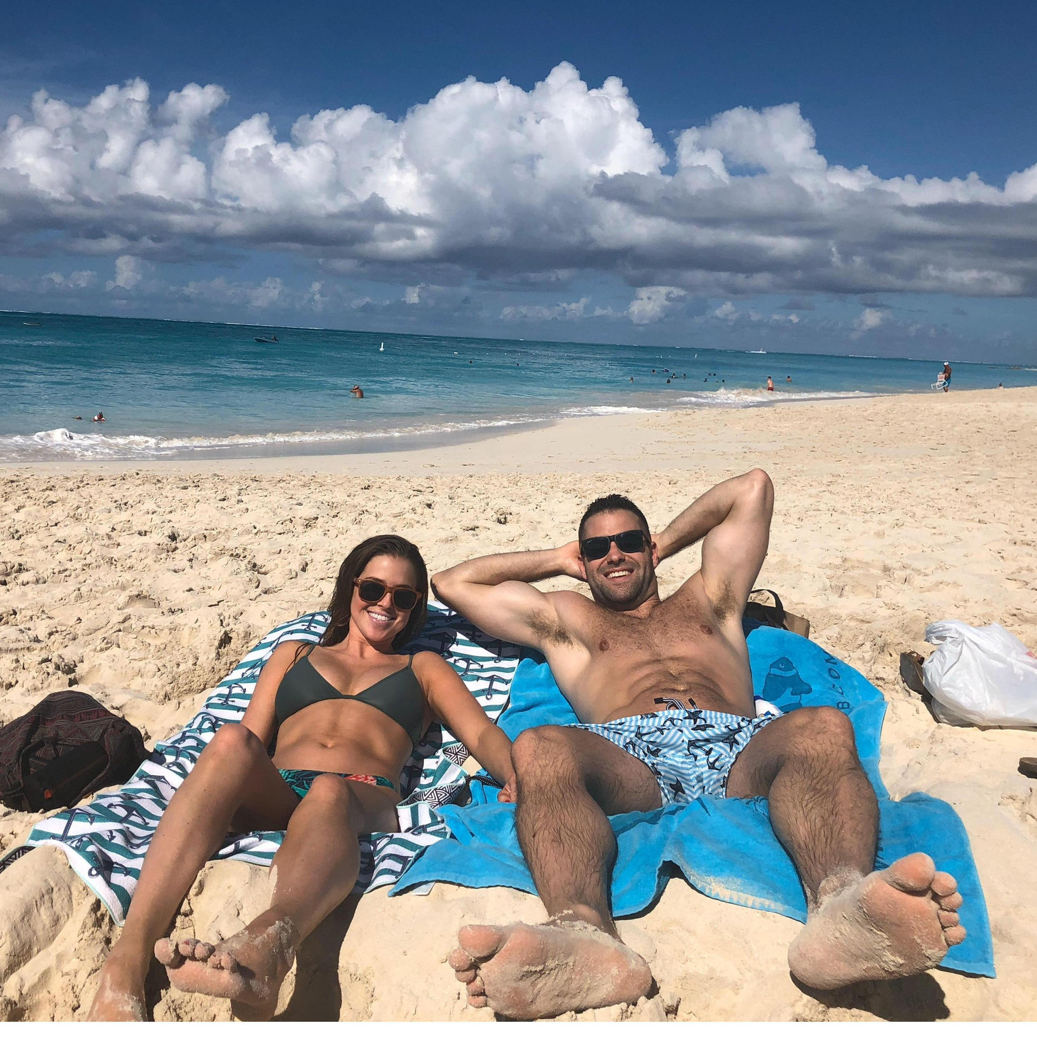 Showing me how he likes to spend his winters.. 
Turks & Caicos