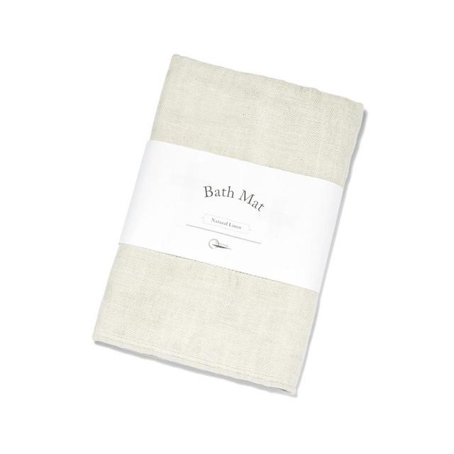 Natural Linen Bath Mat