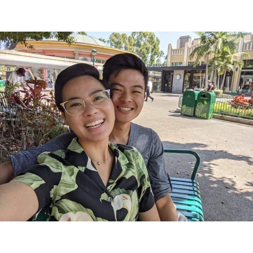 08/2021: Our first date at Downtown Disney! We sat and talked on that very bench for 4 hours and didn't even bother to validate parking...total parking fee was $45.