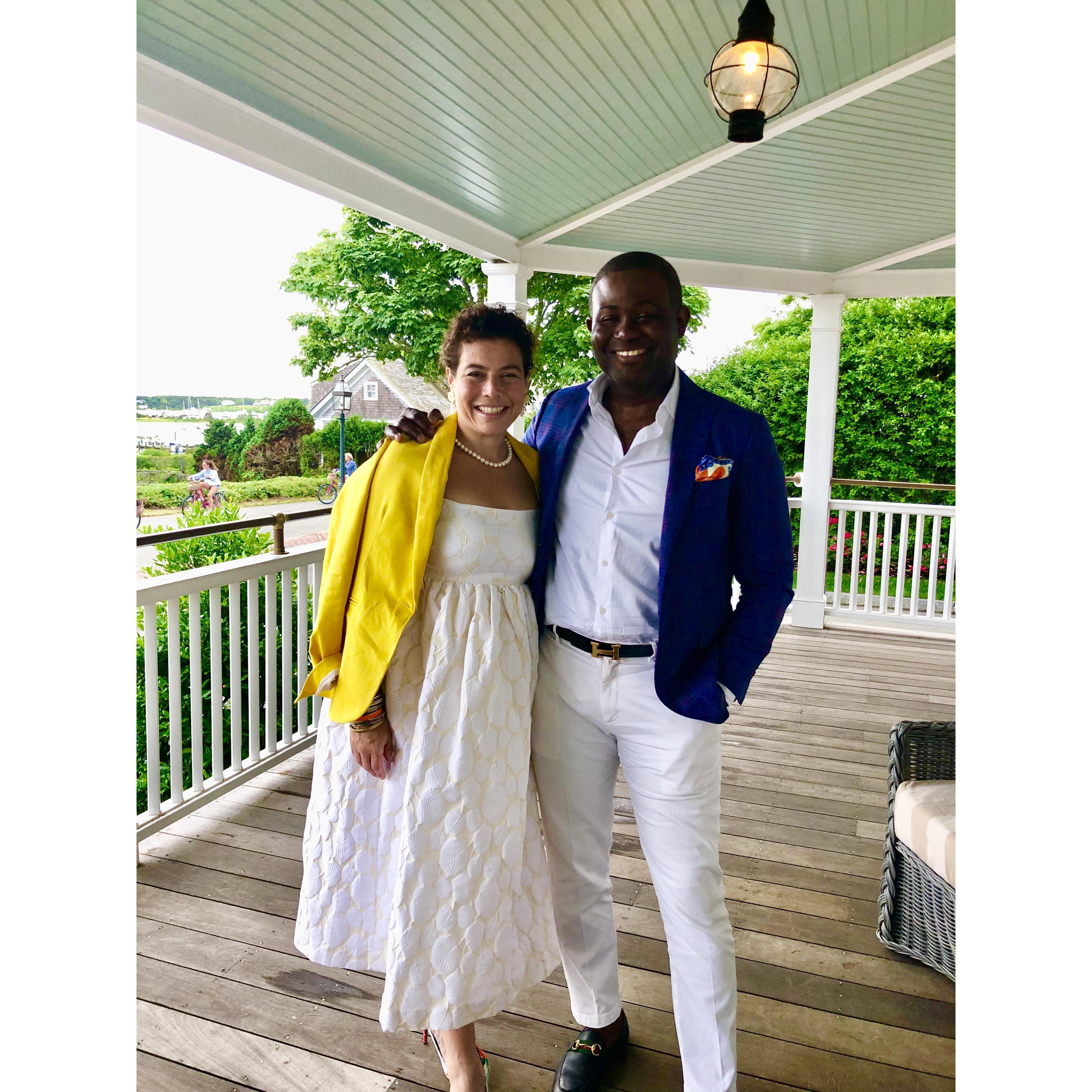 Dinner in Martha’s Vineyard.