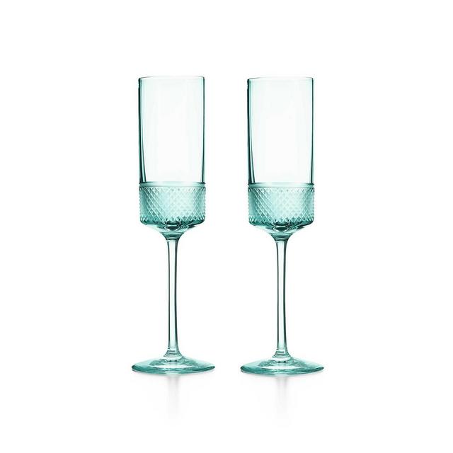 Diamond Point Champagne Flutes