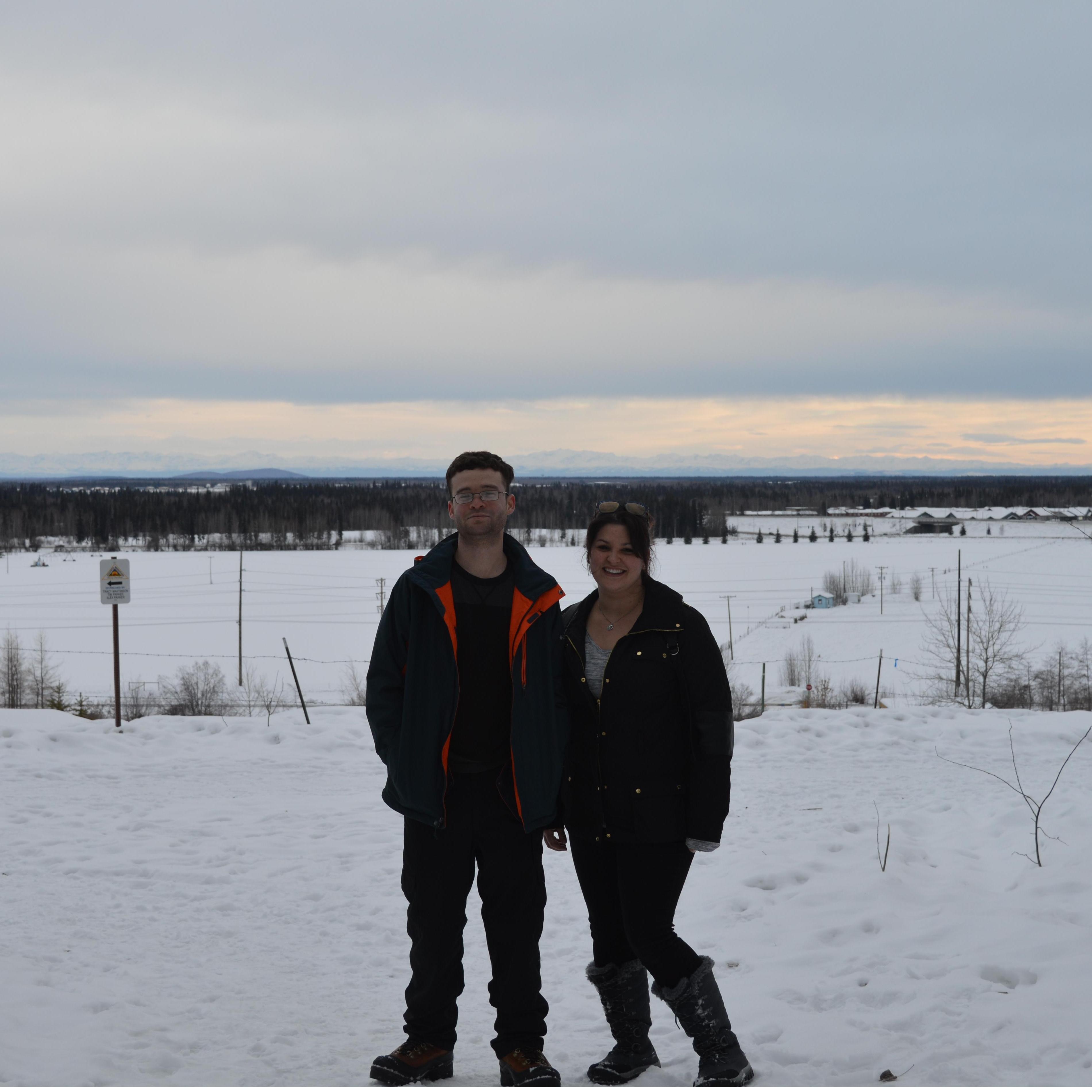 Out geocaching in Alaska