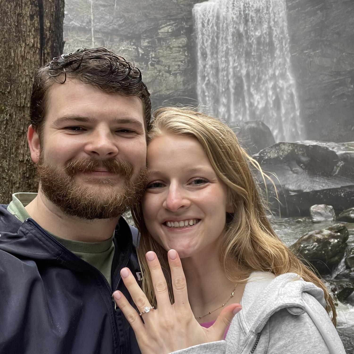 Timothy surprised me by proposing at Cloudland Canyon in the same place we took our first photo. Despite the rain it's still my favorite day we've spent together!