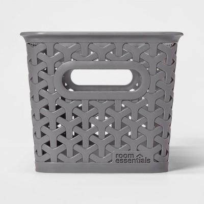 Small Stackable Bin Front Opening Clear Plastic - Brightroom™