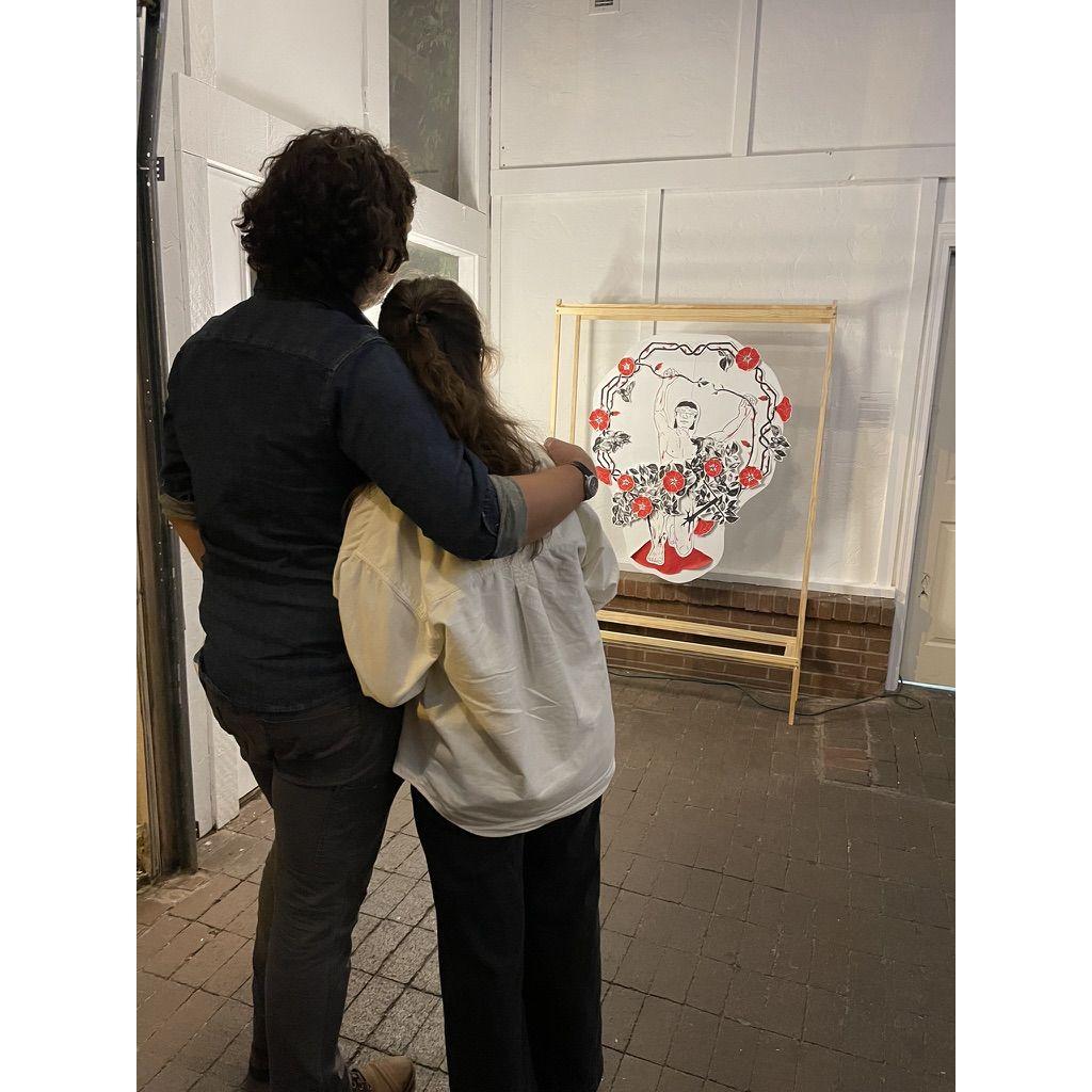 Admiring Andrew's art