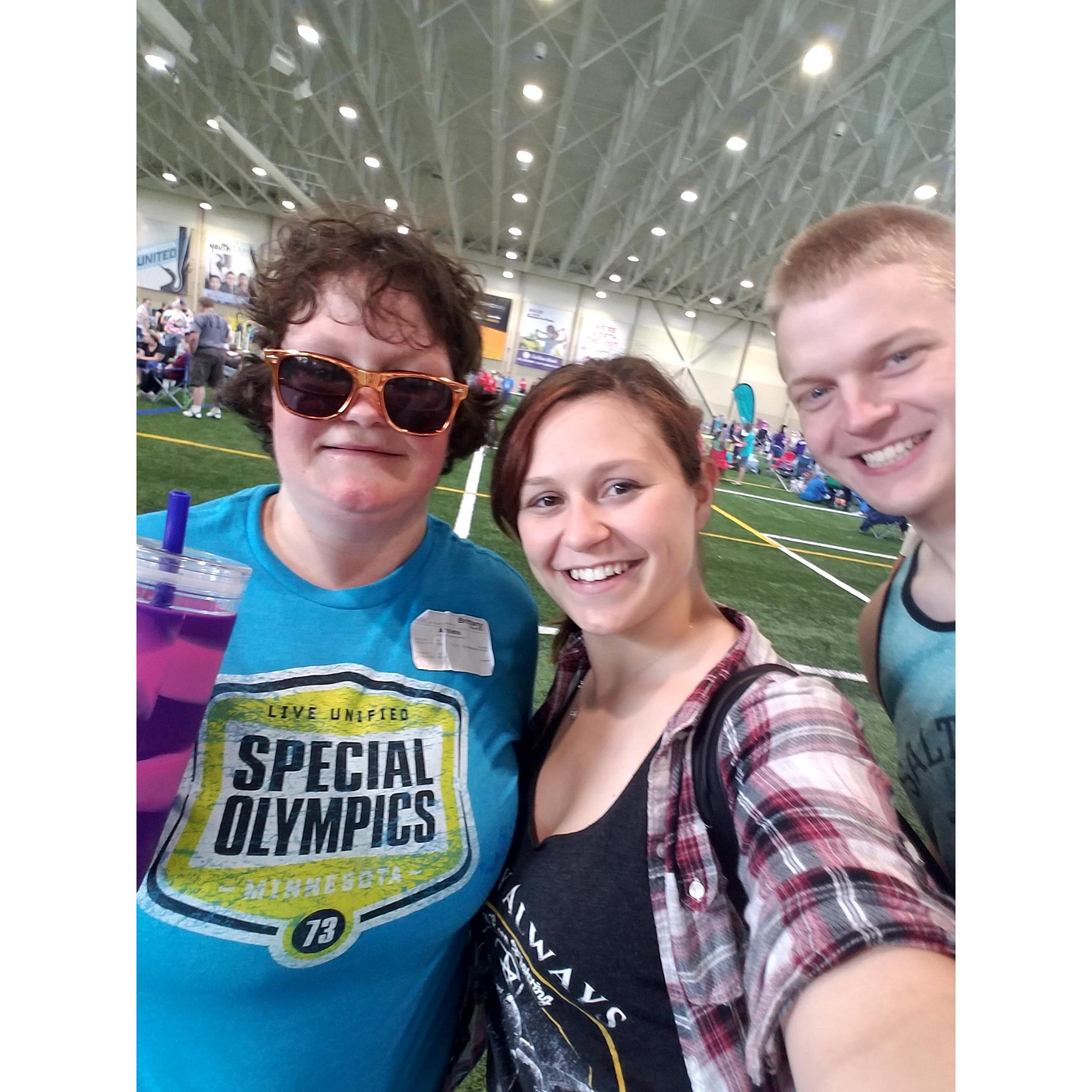 Supporting Brittany at her Bocce Ball Tournament