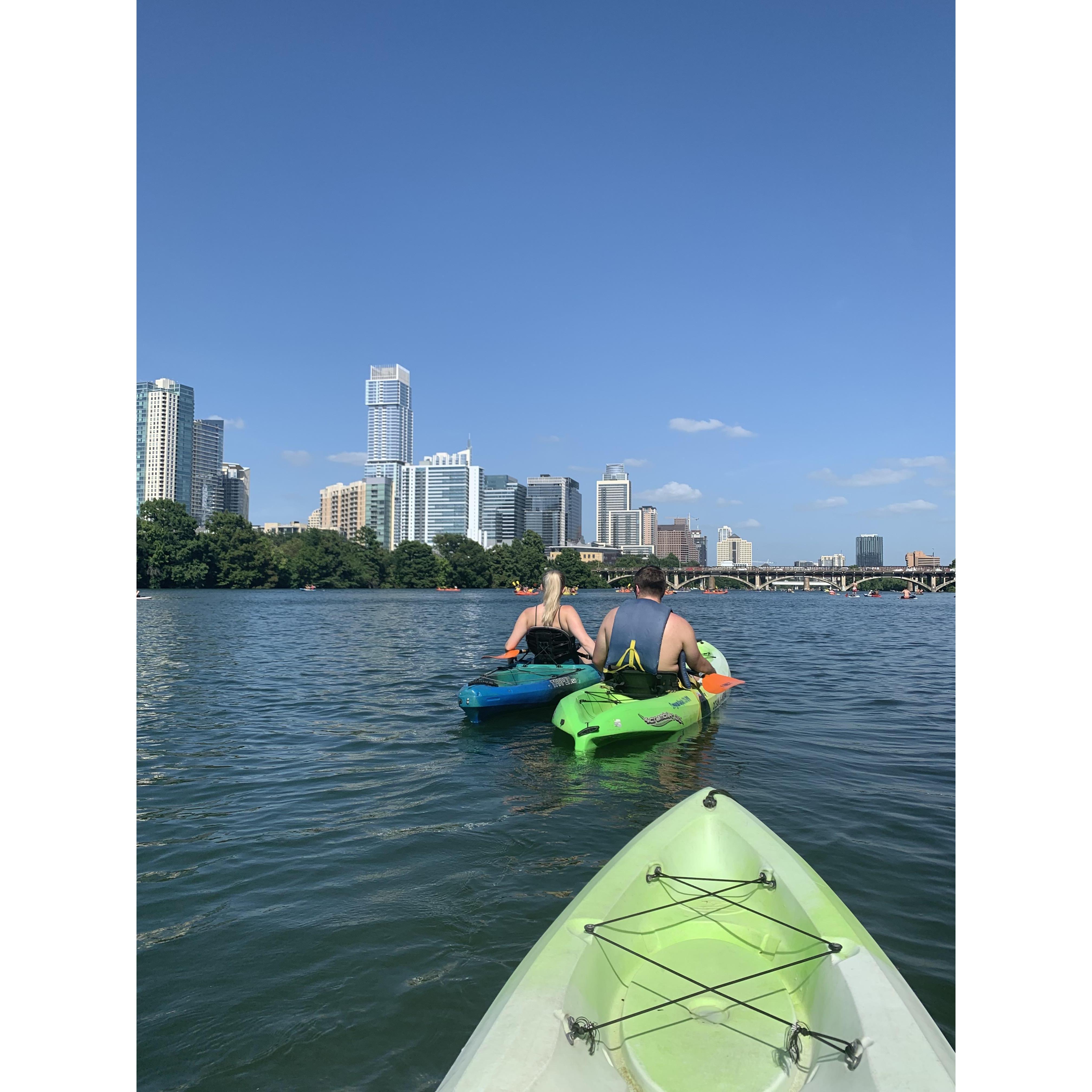 Kayaking in Austin, Texas