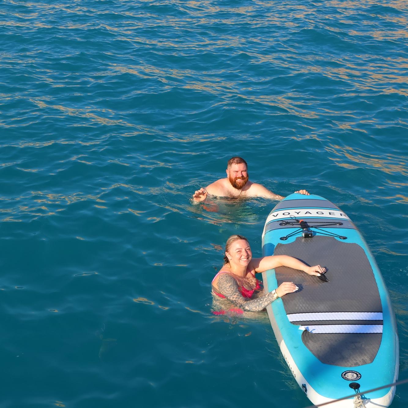 Enjoying the water together in Cabo San Lucas