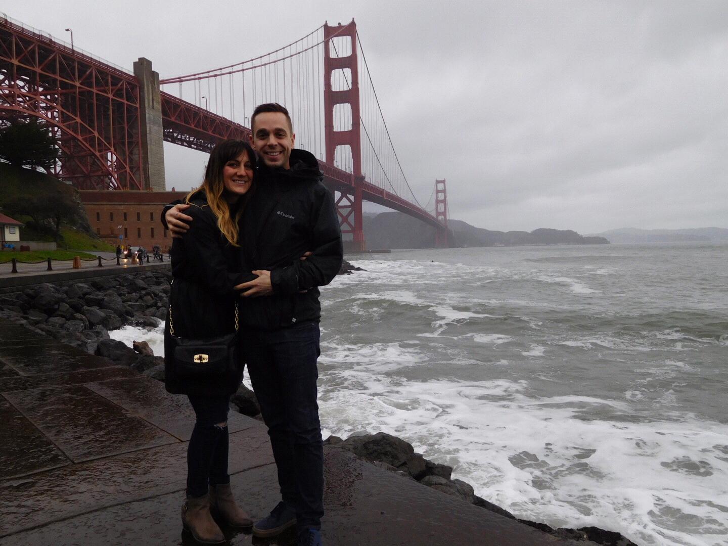 Golden Gate Bridge, view from Ft. Point, San Francisco, CA. January 2016.