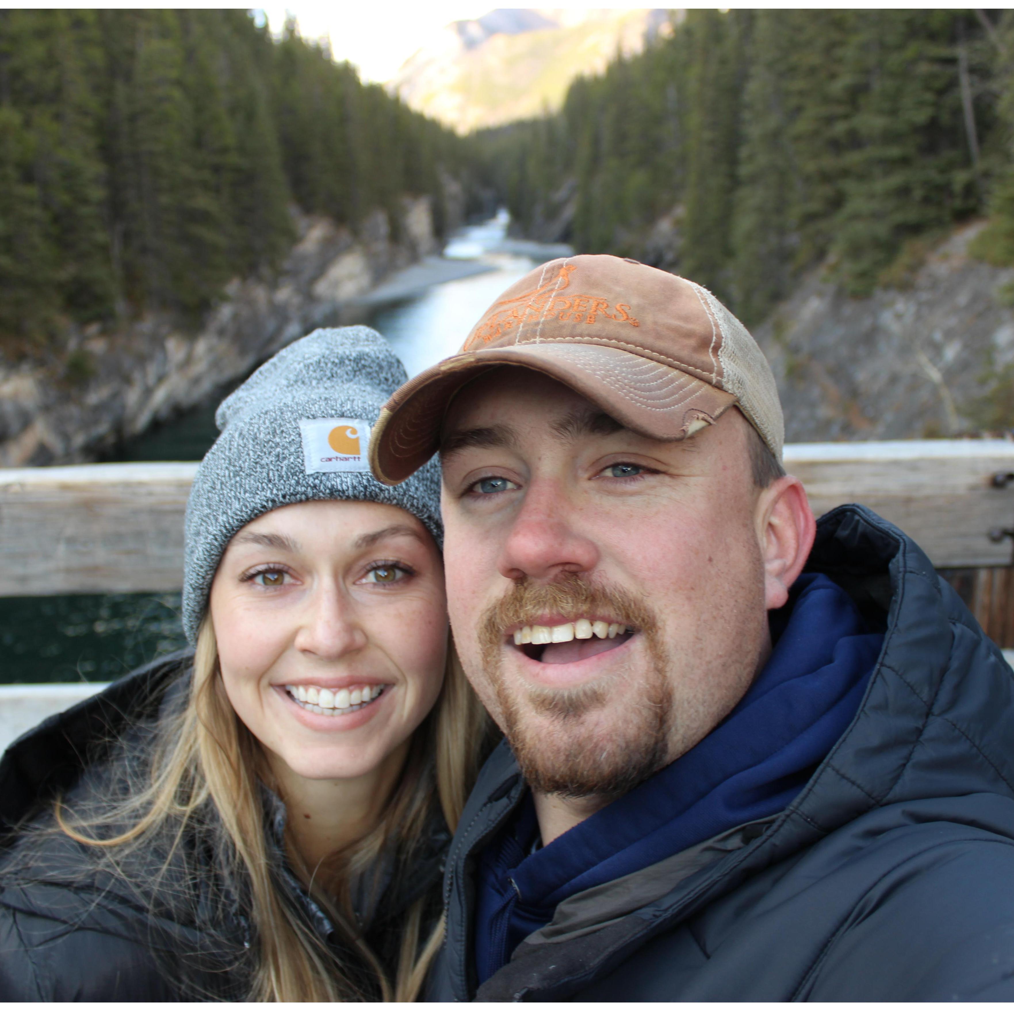 Celebrating 5 years together in Banff!