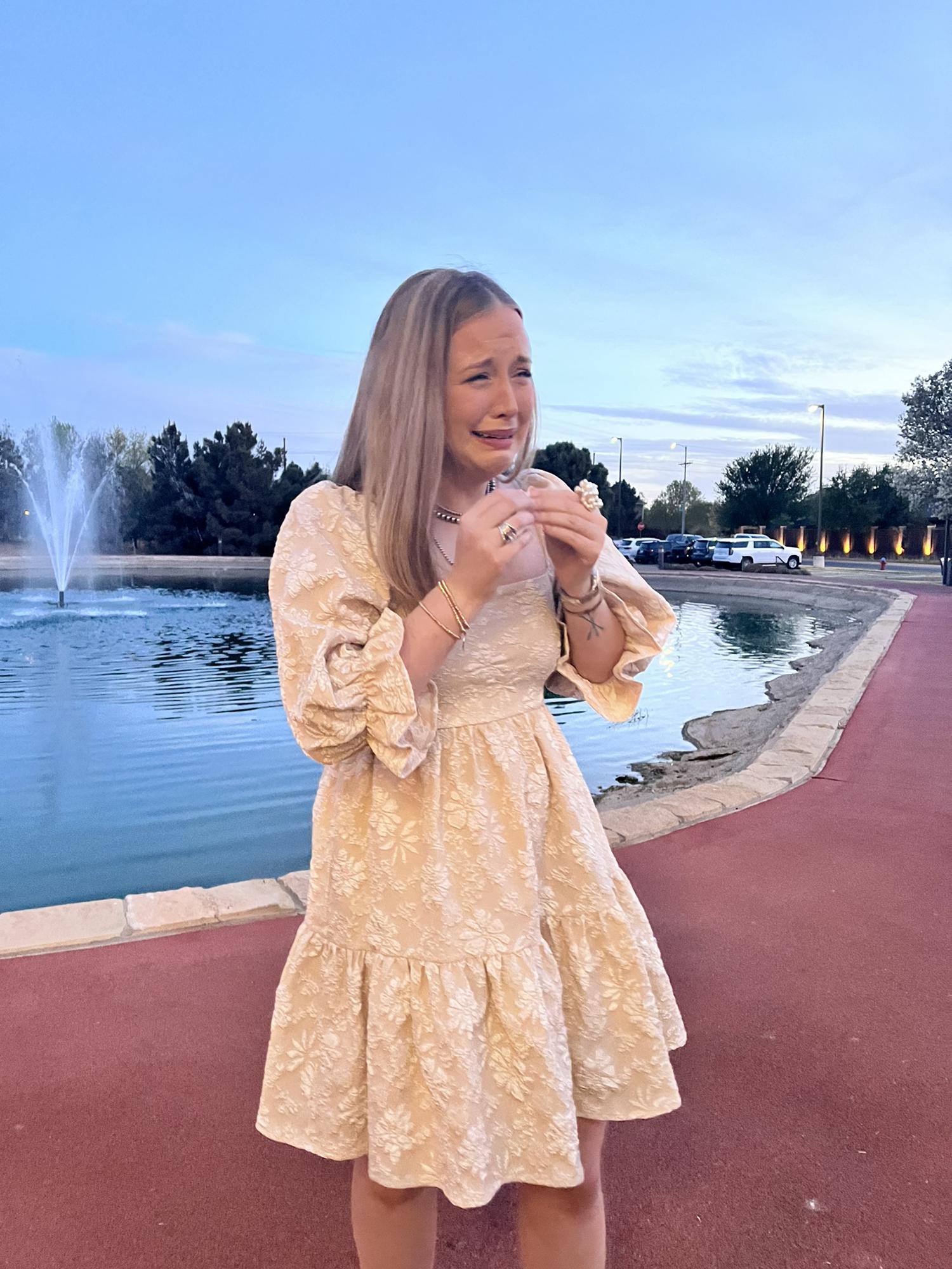 The “down on his knee” moment