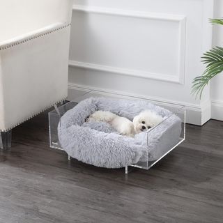 Carole Lucite Pet Bed with Washable Cushion