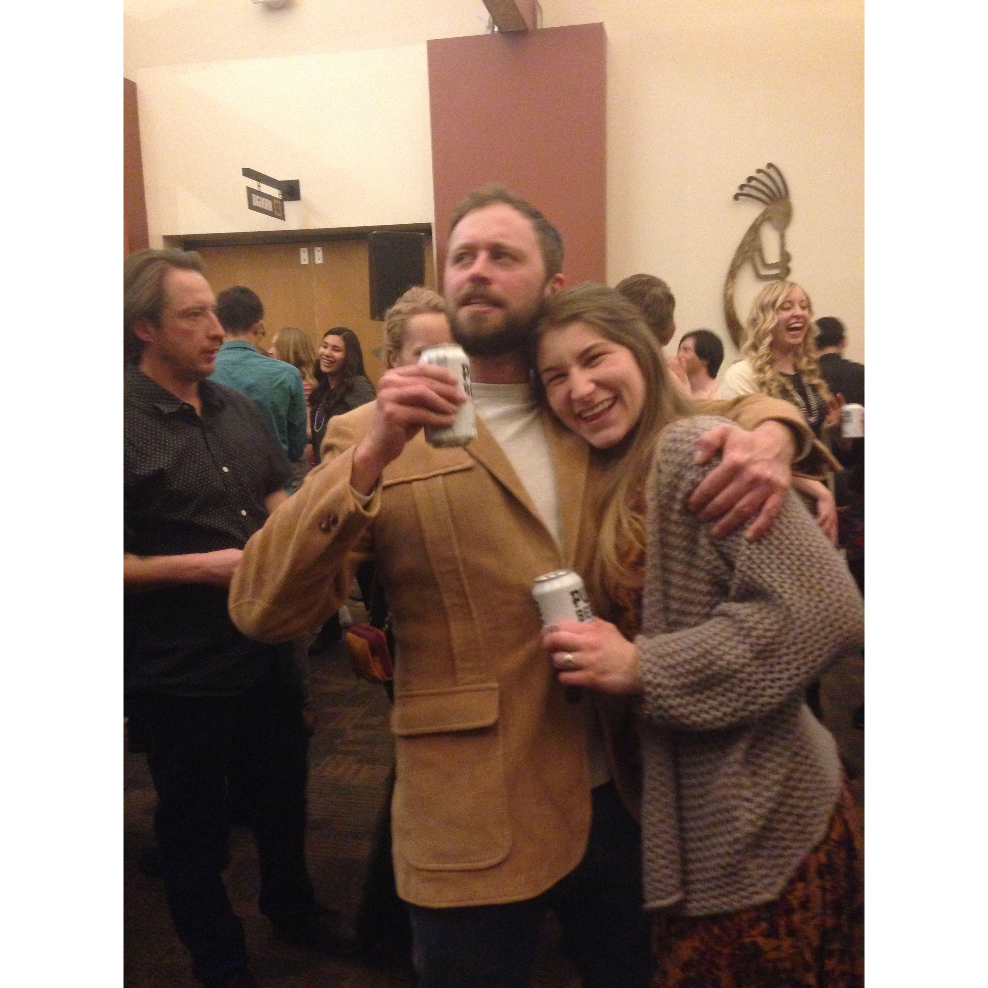 Us at a classic Copper Mountain Casino Night party. February 2018.
