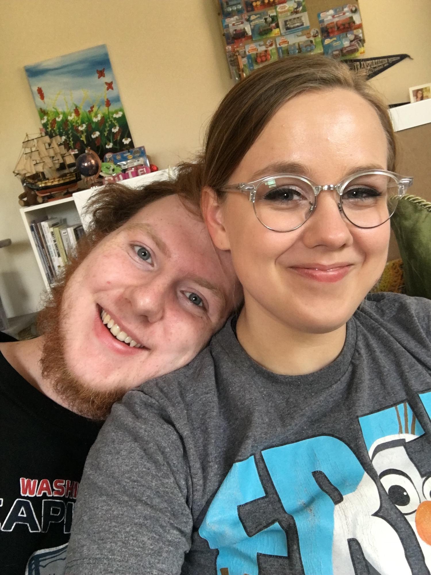 Matt had moved in with Bailey in her Towson apartment and they had been living together only three weeks when this photo was taken! We love being goofy together. June 11, 2019