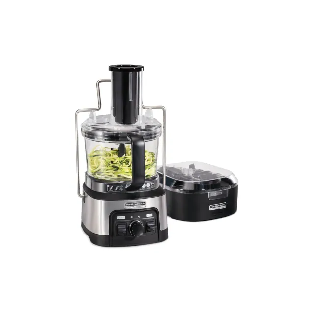 Hamilton Beach 12 Cup Professional Spiralizing Stack & Snap Food Processor 70815