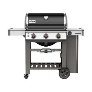 Genesis II E-310 3-Burner Propane Gas Grill in Black with Built-In Thermometer