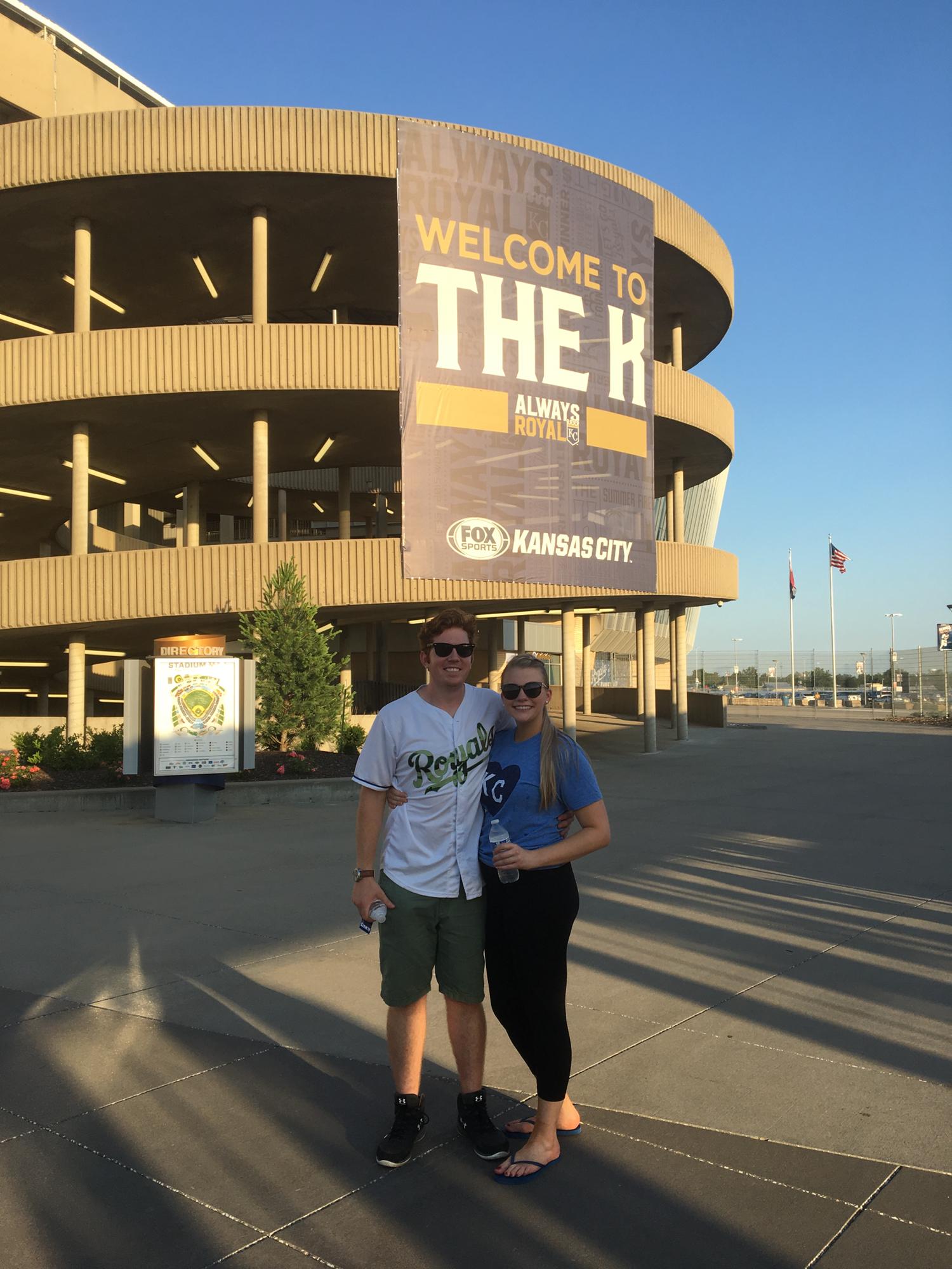 First Royals Game together and Brian met Emily’s coworkers.