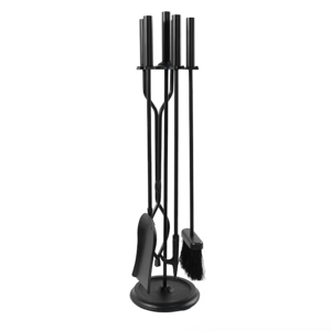 Minuteman International 5 -Piece Iron Fireplace Tool Set