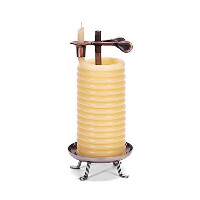Candle by the Hour 48-Hour Tall Candle, Eco-friendly Natural Beeswax with Cotton Wick