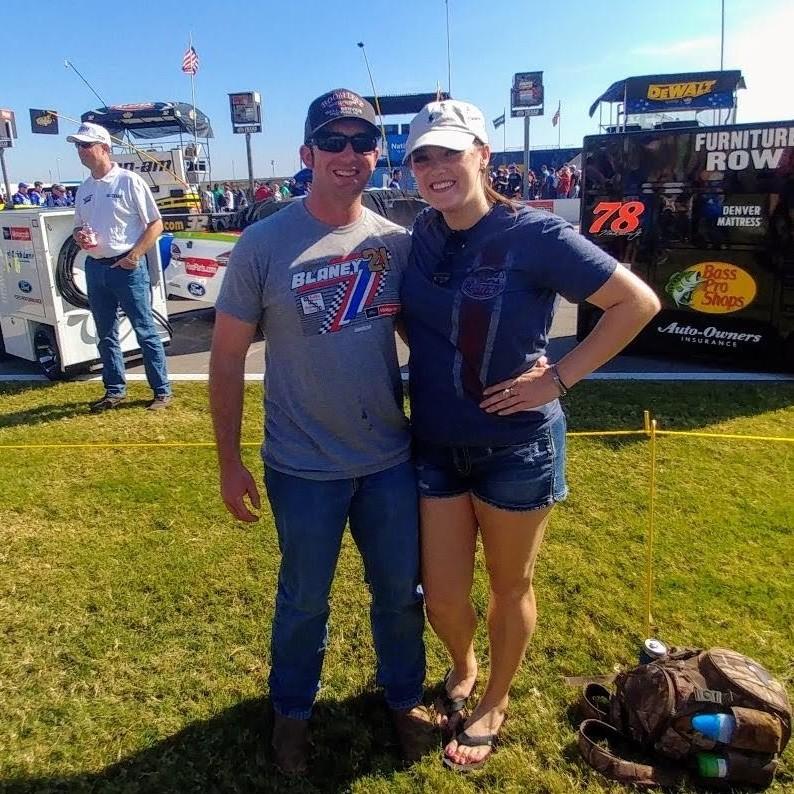 November 2017 NASCAR at Texas Motor Speedway in front of Blaney's car #21