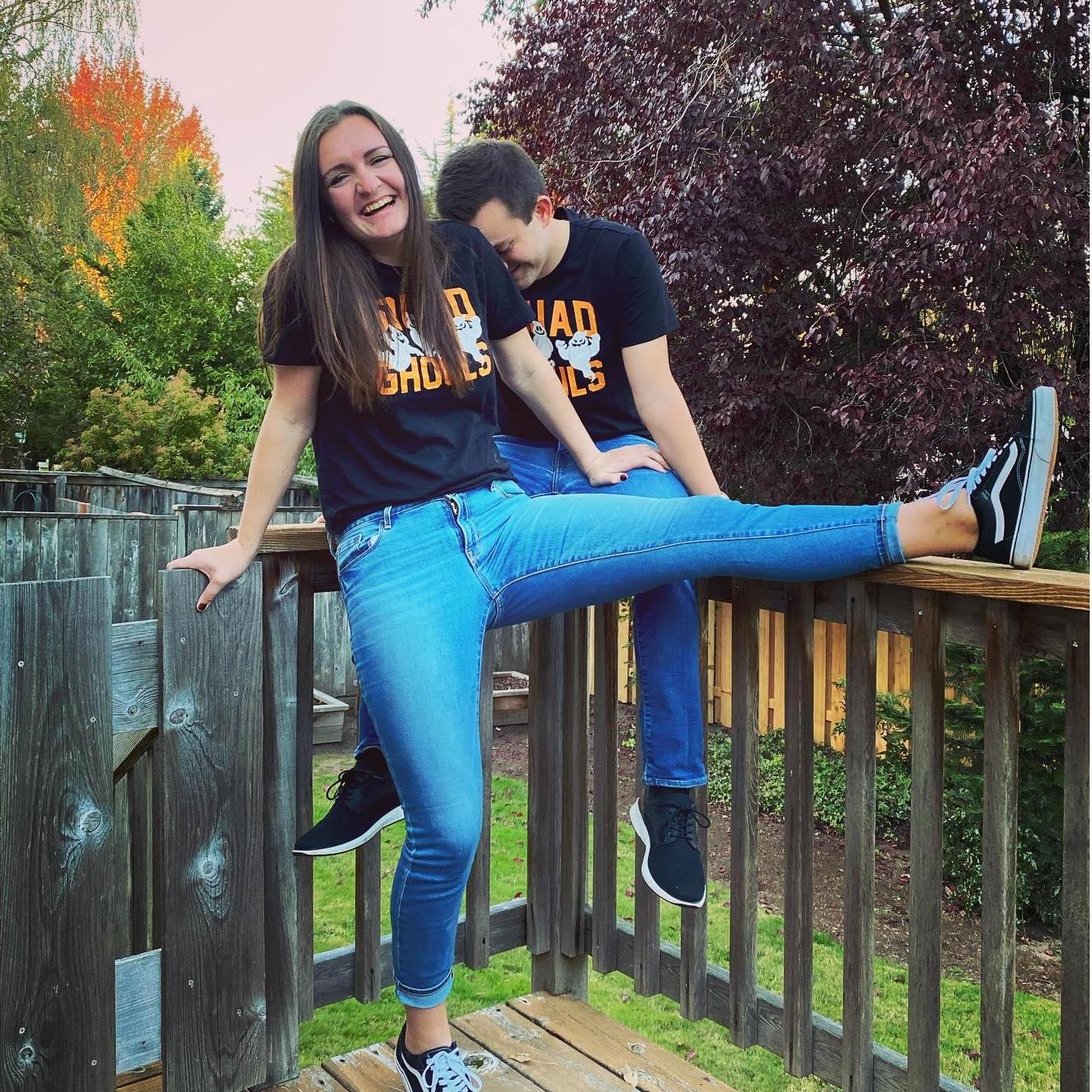 Yes I made Davis wear matching shirts 🎃