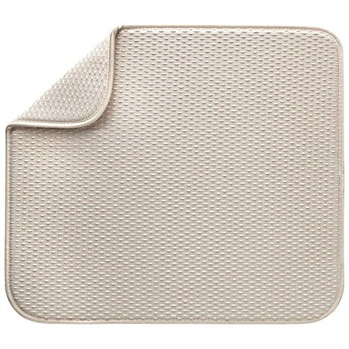 Envision Home 417701 Reversible Dish Drying Mat, Large, Cream