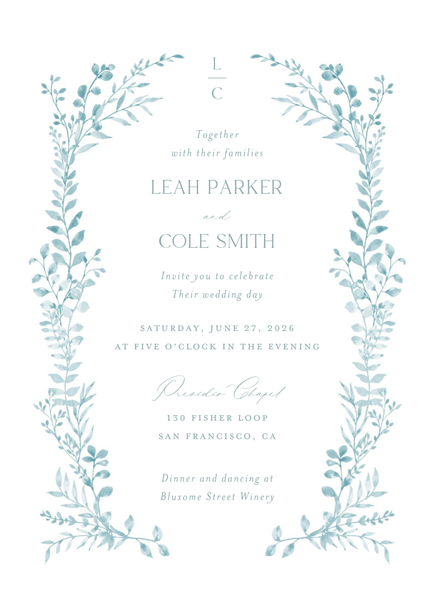 Ronneby Classic | Blue Sage | Zola Wedding Invitations