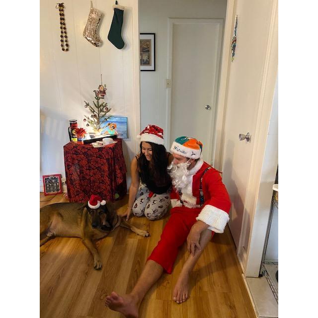 Our first Christmas, Tree was week but the company was good
