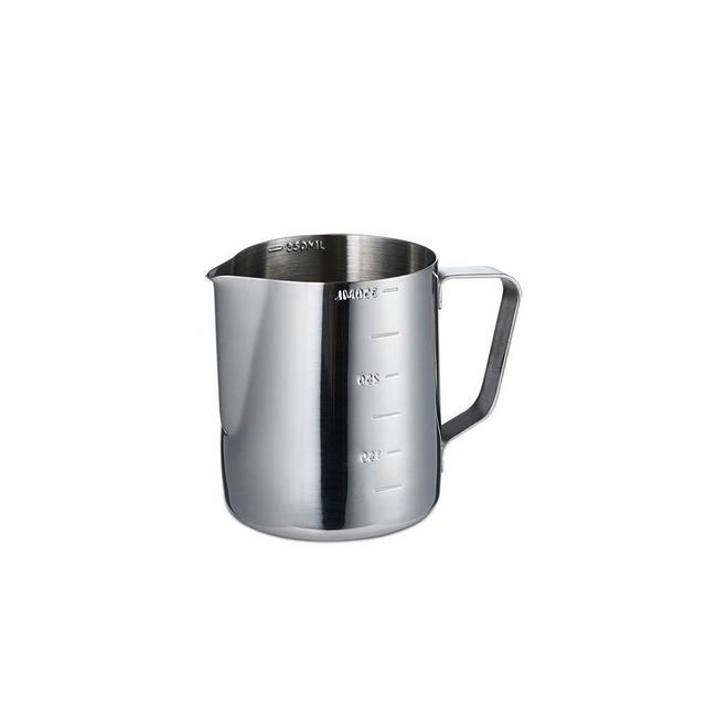 HKKAIS Milk Frothing Pitcher 12OZ Stainless Steel Milk Jug Espresso Steaming Pitcher Barista Cup For Making Coffee Cappuccino Latte Art 12 Oz/350 ML