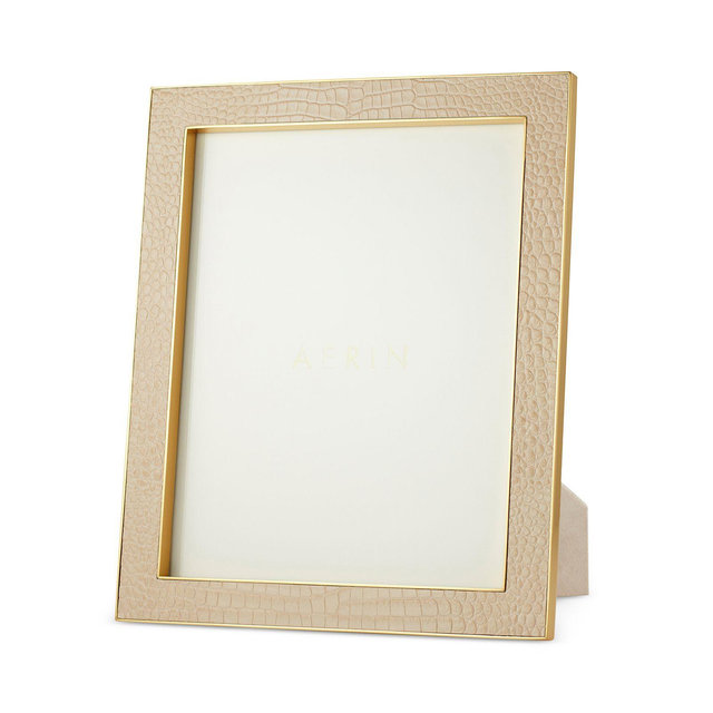AERIN Classic Croc Leather Frame, 8" x 10"