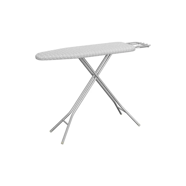 Yaheetech Foldable Height-adjustable Iron Table with 4-layer Pad for Laundry, Gray&White