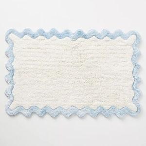 Maeve by Anthropologie Scalloped Cotton Bath Mat