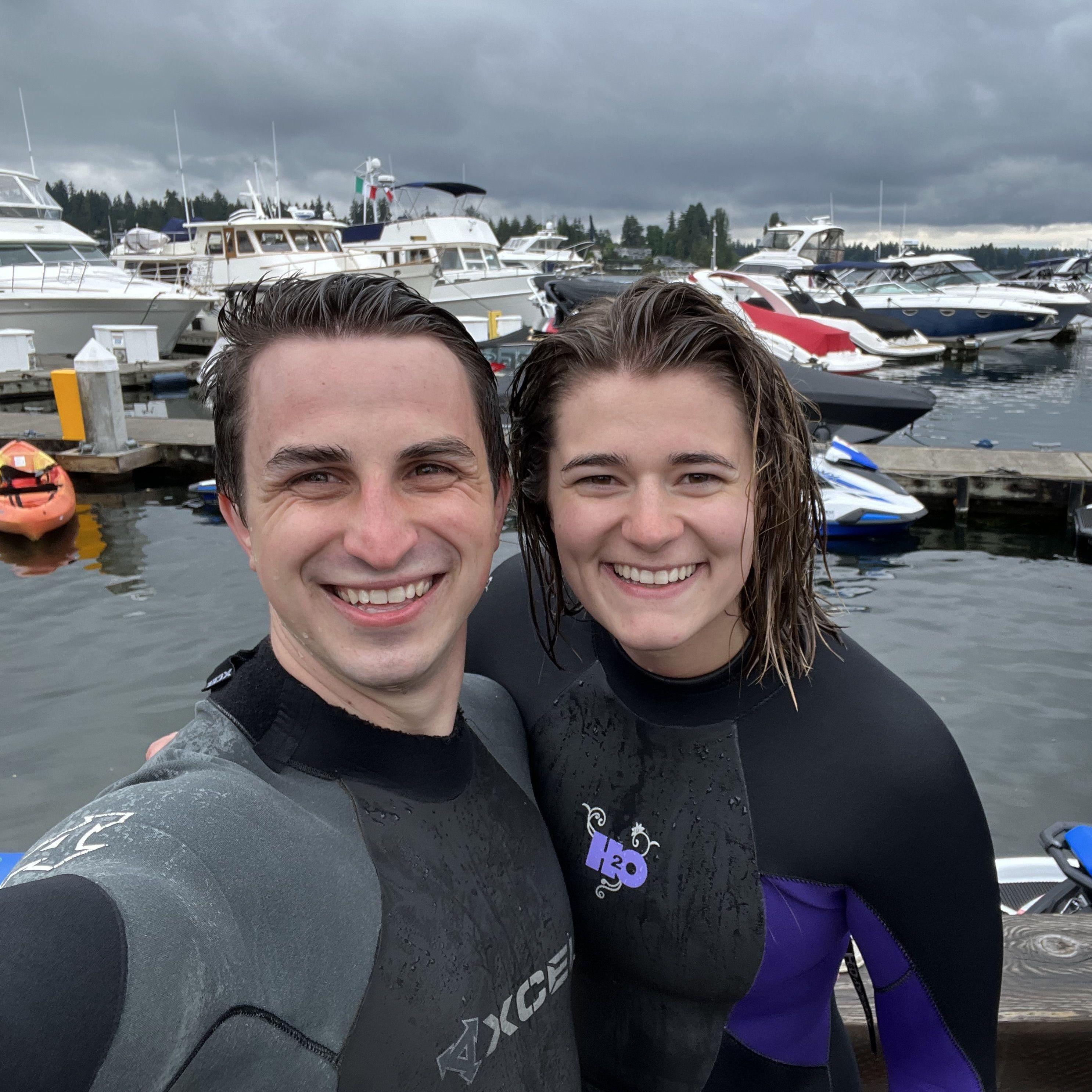 Jet skiing