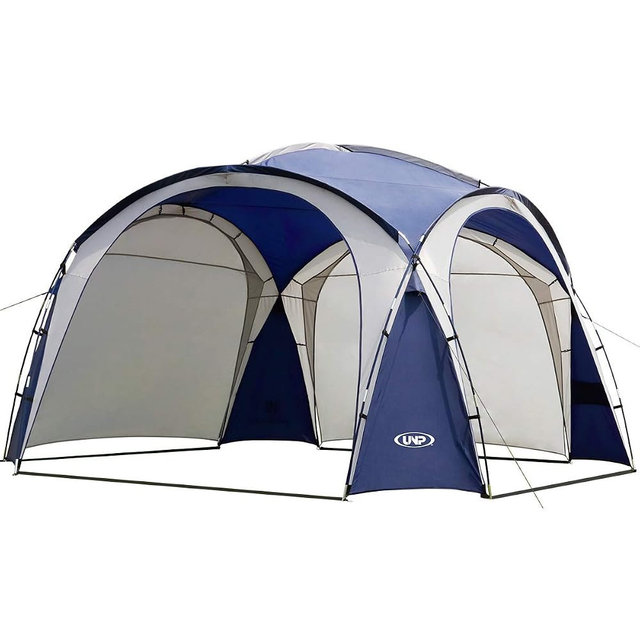 UNP Easy Beach Tent Pop Up Canopy UPF50+ Tent with Side Wall, Ground Pegs, and Stability Poles, Sun Shelter Rainproof, Waterproof for Camping Trips, Backyard Fun, Party Or Picnics