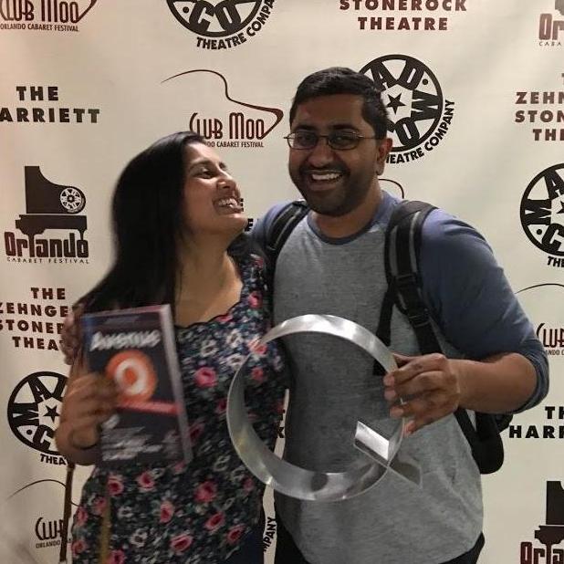 We have pretty opposite interests in most things. Punam loves reading, podcasts, and music. Kunal loves pop culture, movies, and tv. The only area they have in common is comedic theater.