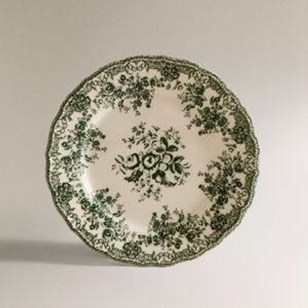 FLORAL EARTHENWARE DINNER PLATE