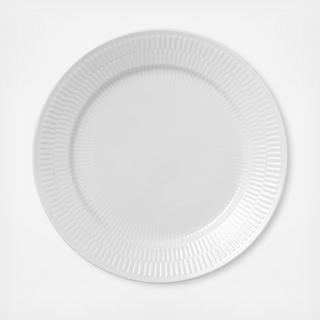 White Fluted Luncheon Plate